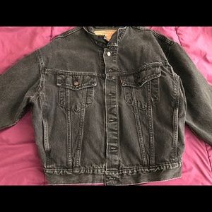 Levi black denim jean jacket